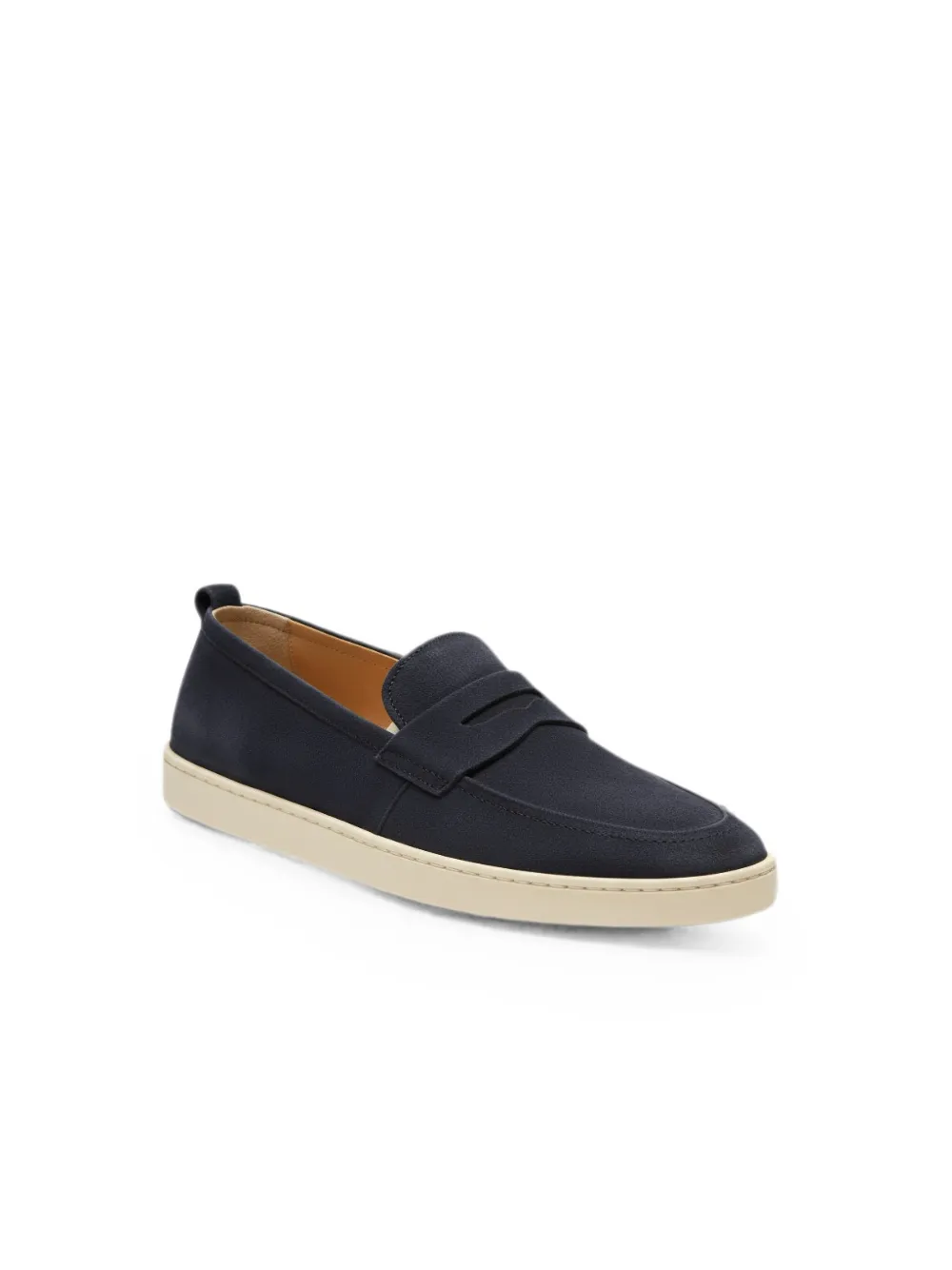 Henderson Baracco suede slip-on loafers Blauw