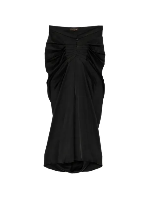 Biyan ruched draped skirt