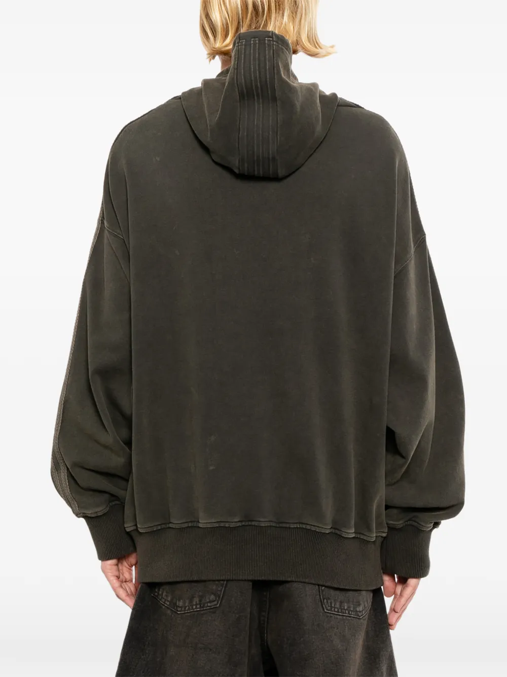 adidas x AVAVAV logo-embossed hoodie Grijs