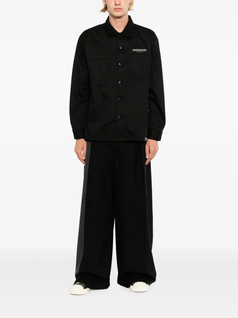 Yohji Yamamoto x Neighborhood long-sleeves shirt - Schwarz