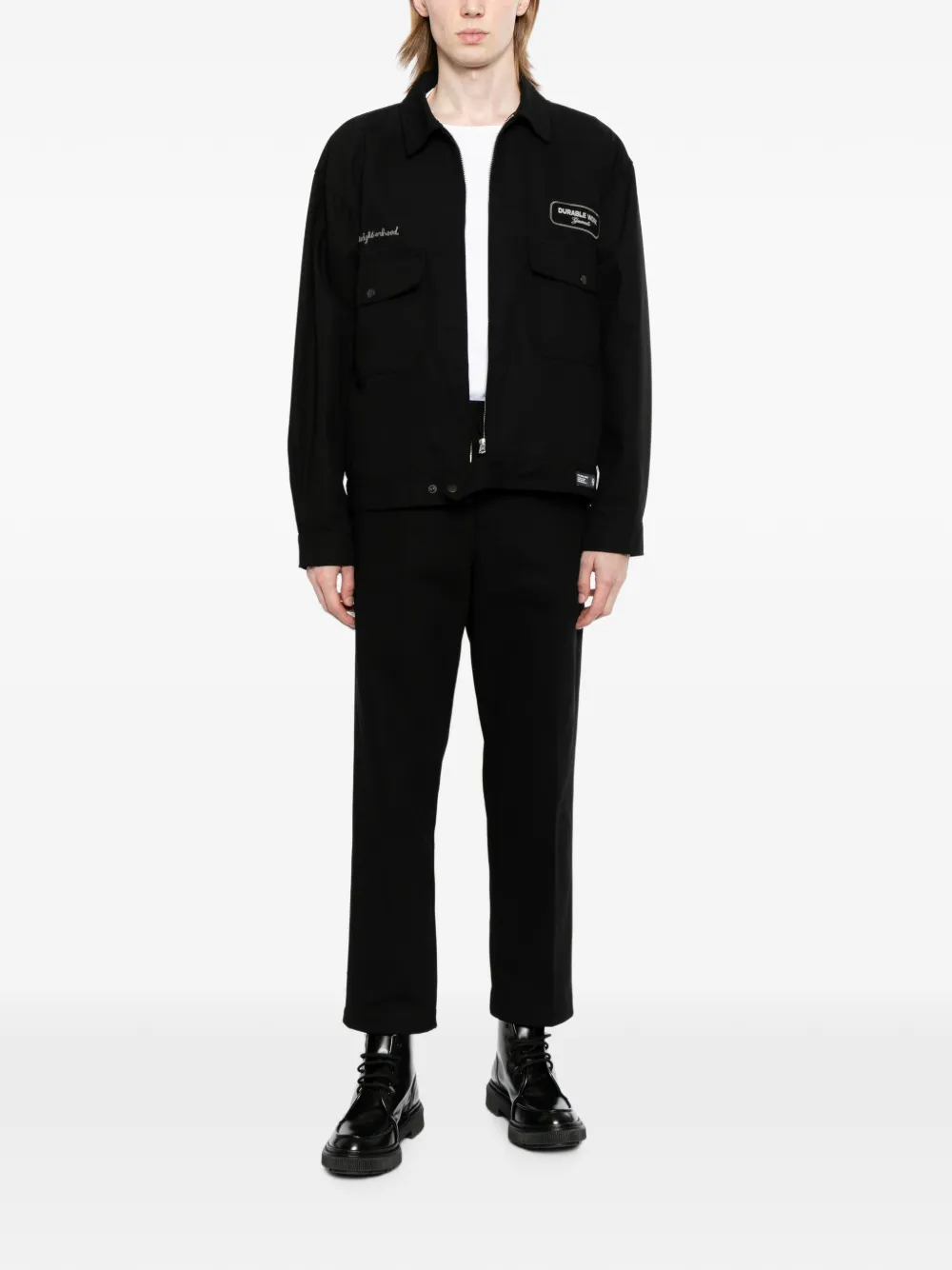 Yohji Yamamoto Wildside x Neighborhood jack met rits Zwart