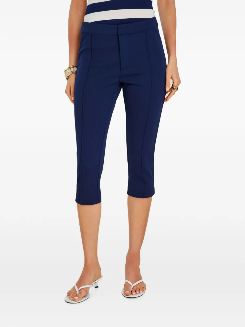 SEROYA Samra cropped trousers - Blau