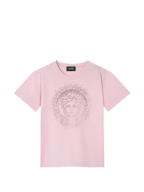 Versace Kids embellished printed cotton-jersey T-shirt