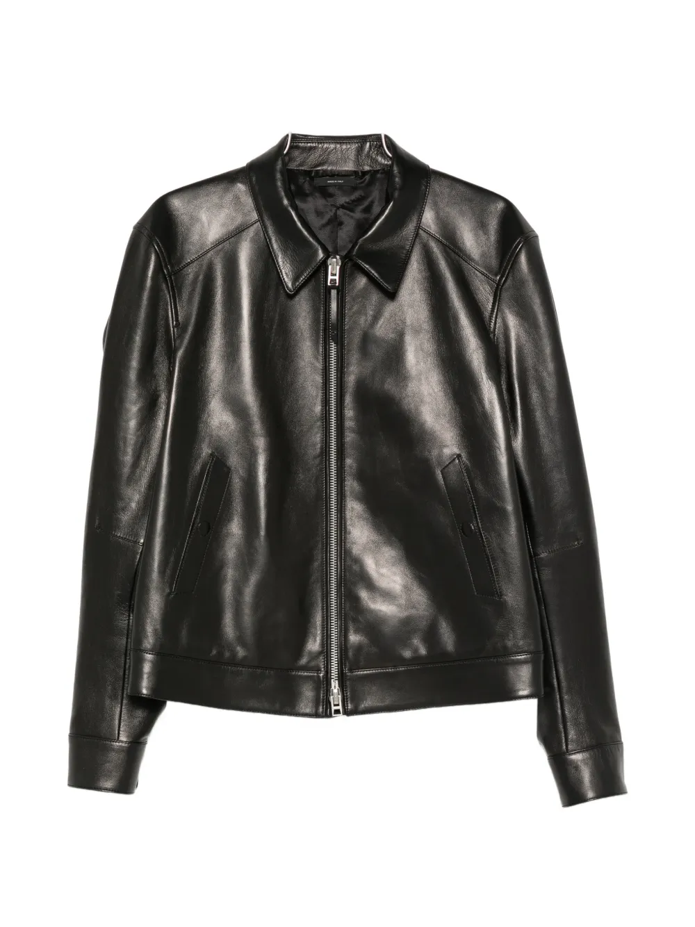TOM FORD zip-up leather jacket - Nero