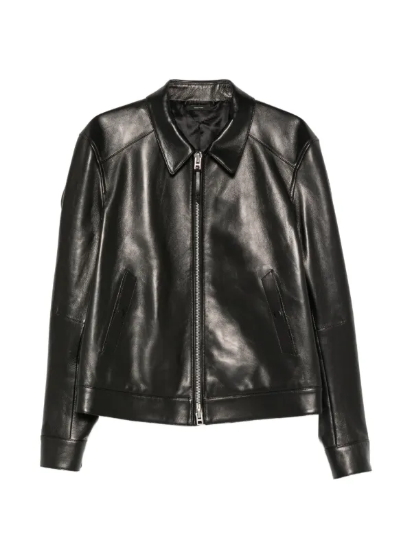 ジャケット・アウター  by Tom Ford Leather Jacket TOM FORD ジップアップ レザージャケット | ブラック | FARFETCH JP
