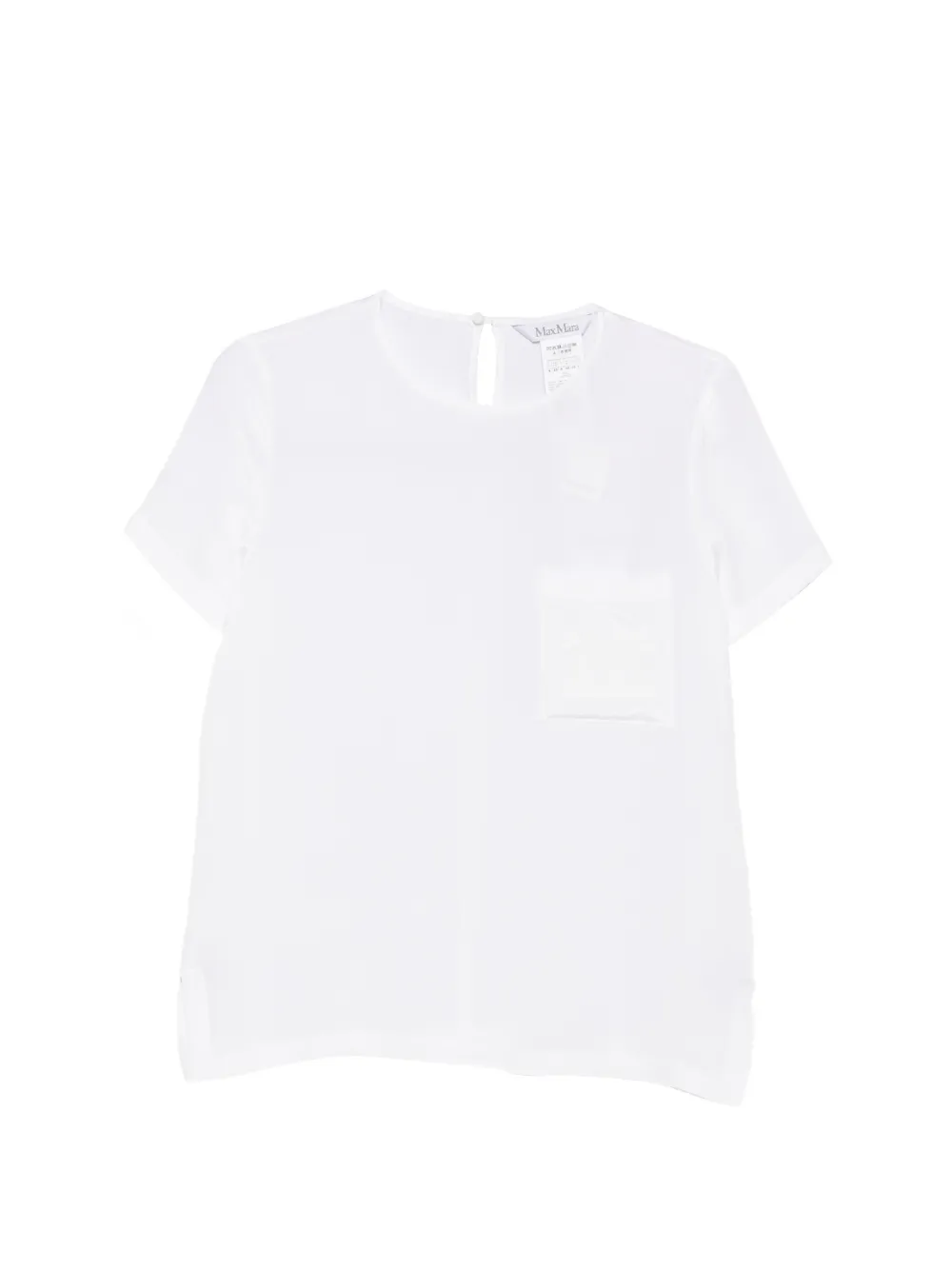 Max Mara T-shirt Pagano con ricamo - Bianco