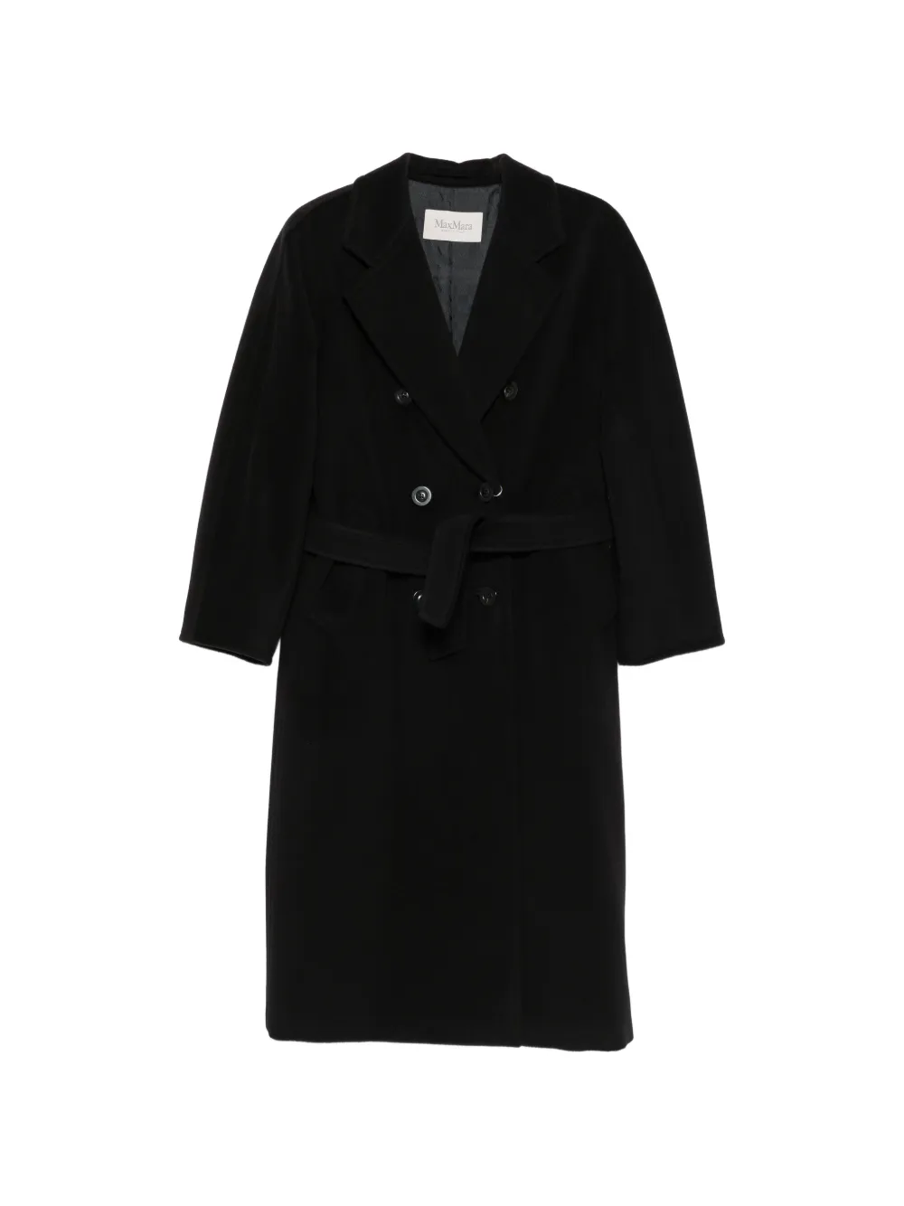 Max Mara double-breasted belted coat - Black