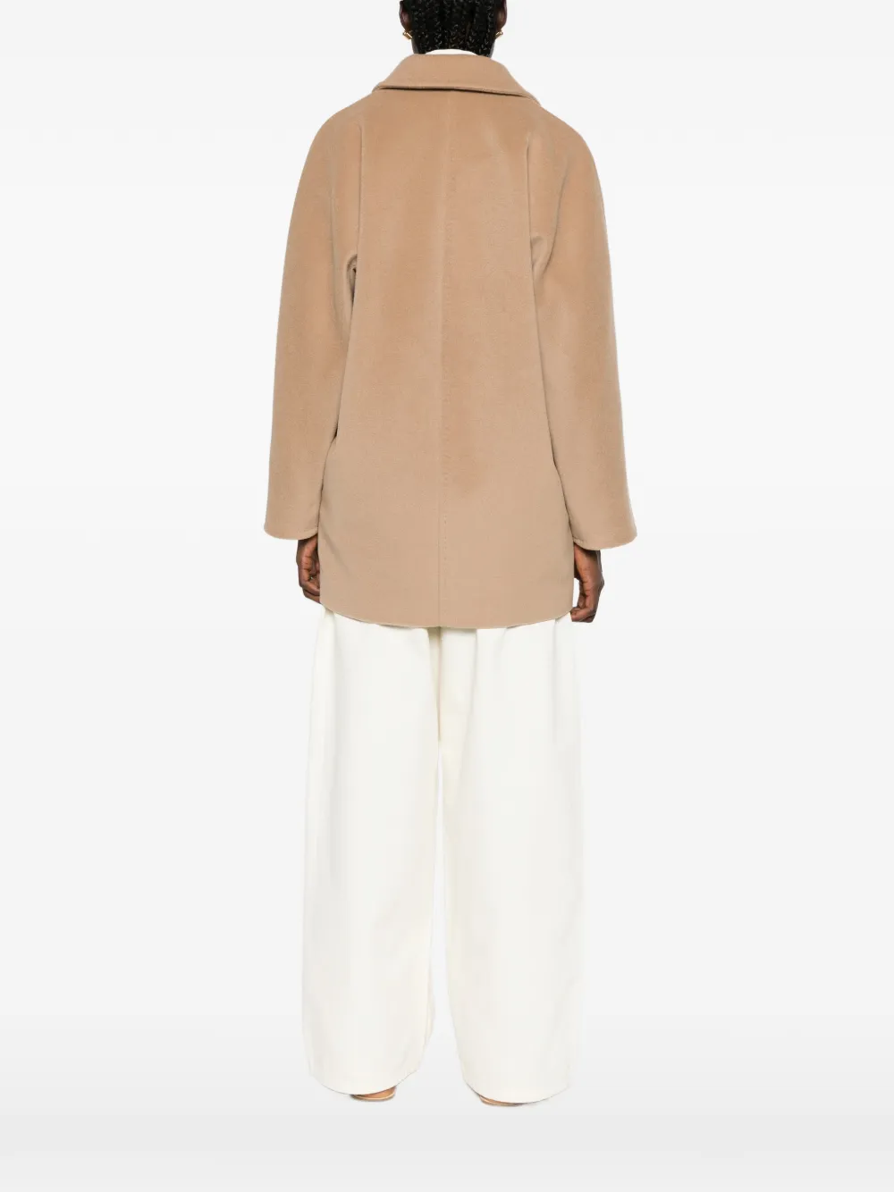 Max Mara Jas met dubbele rij knopen Beige