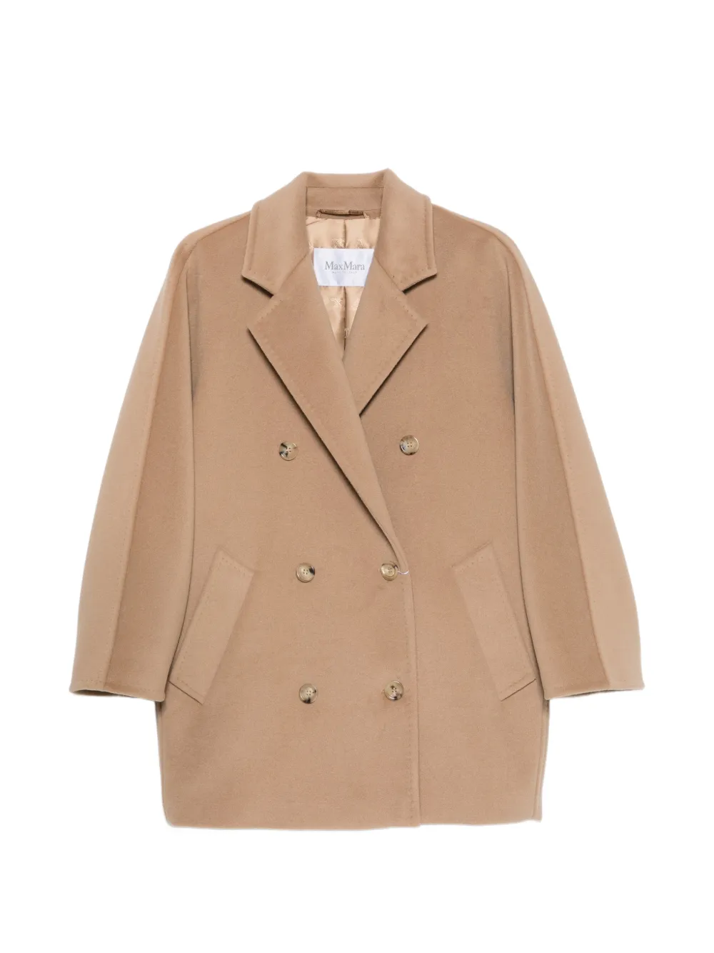 Max Mara Rebus double-breasted notched-lapels coat - Neutrals