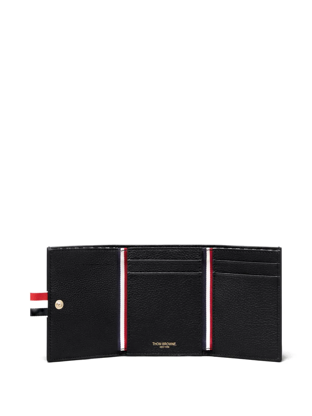 Thom Browne Soft Pebble Grain portemonnee Zwart