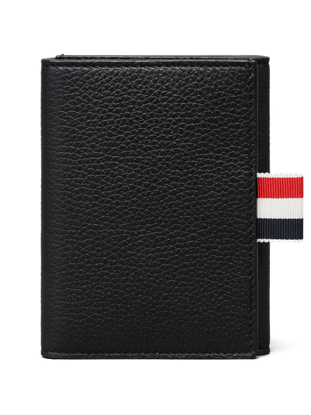 Thom Browne soft pebble grain trifold wallet - Nero