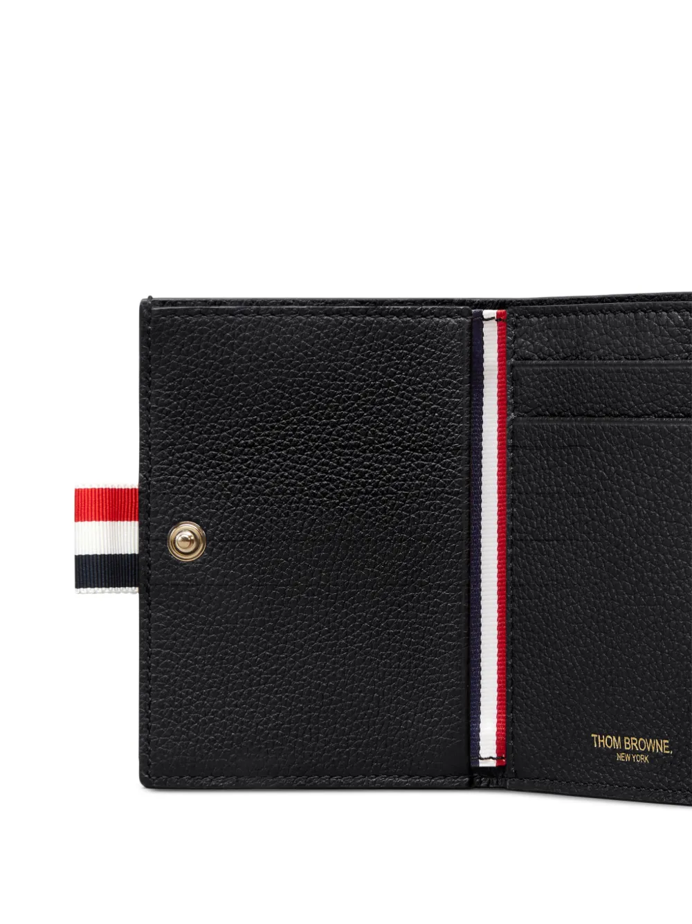 Thom Browne Soft Pebble Grain portemonnee Zwart