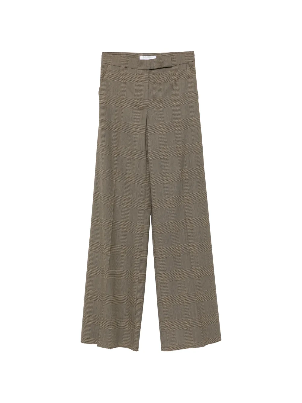 Max Mara Netto check-pattern wide-leg trousers - Green