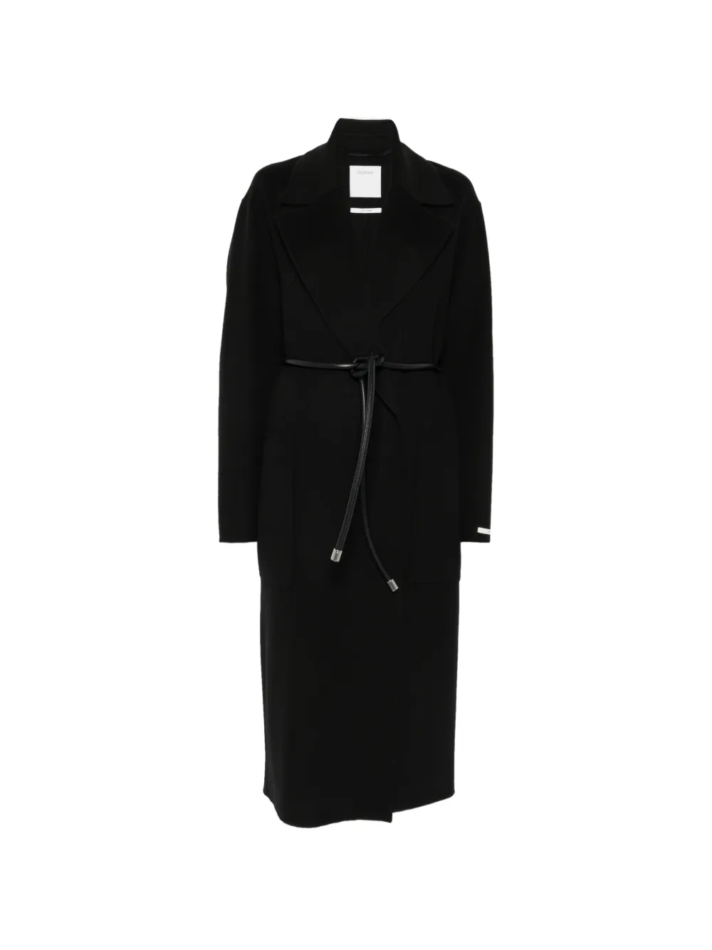 Sportmax Zannata belted notch-lapel coat - Nero