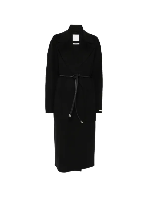 Sportmax Zannata ベルテッド コート | ブラック | FARFETCH JP