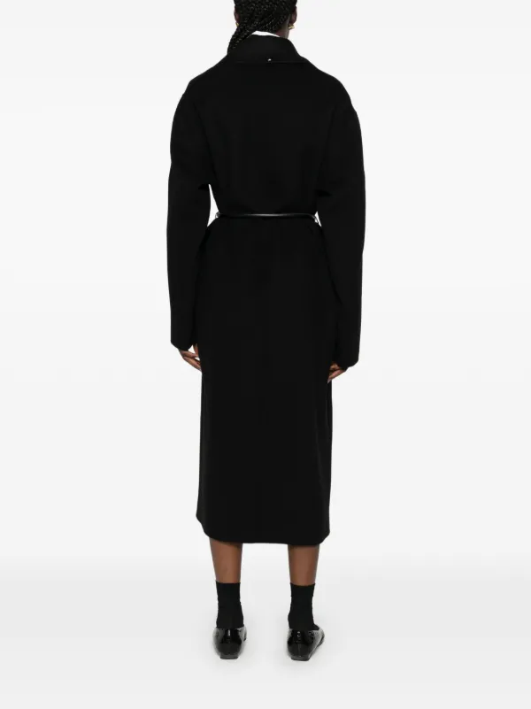 Sportmax Zannata ベルテッド コート | ブラック | FARFETCH JP