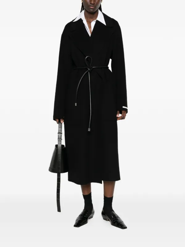 Sportmax Zannata ベルテッド コート | ブラック | FARFETCH JP
