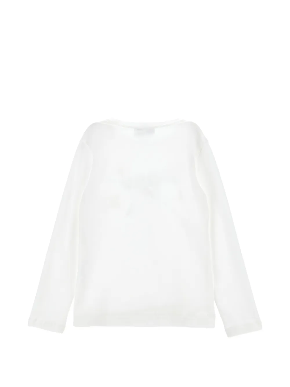 Philosophy Di Lorenzo Serafini Kids logoprinten T-shirt met geborduurde bloemen Wit