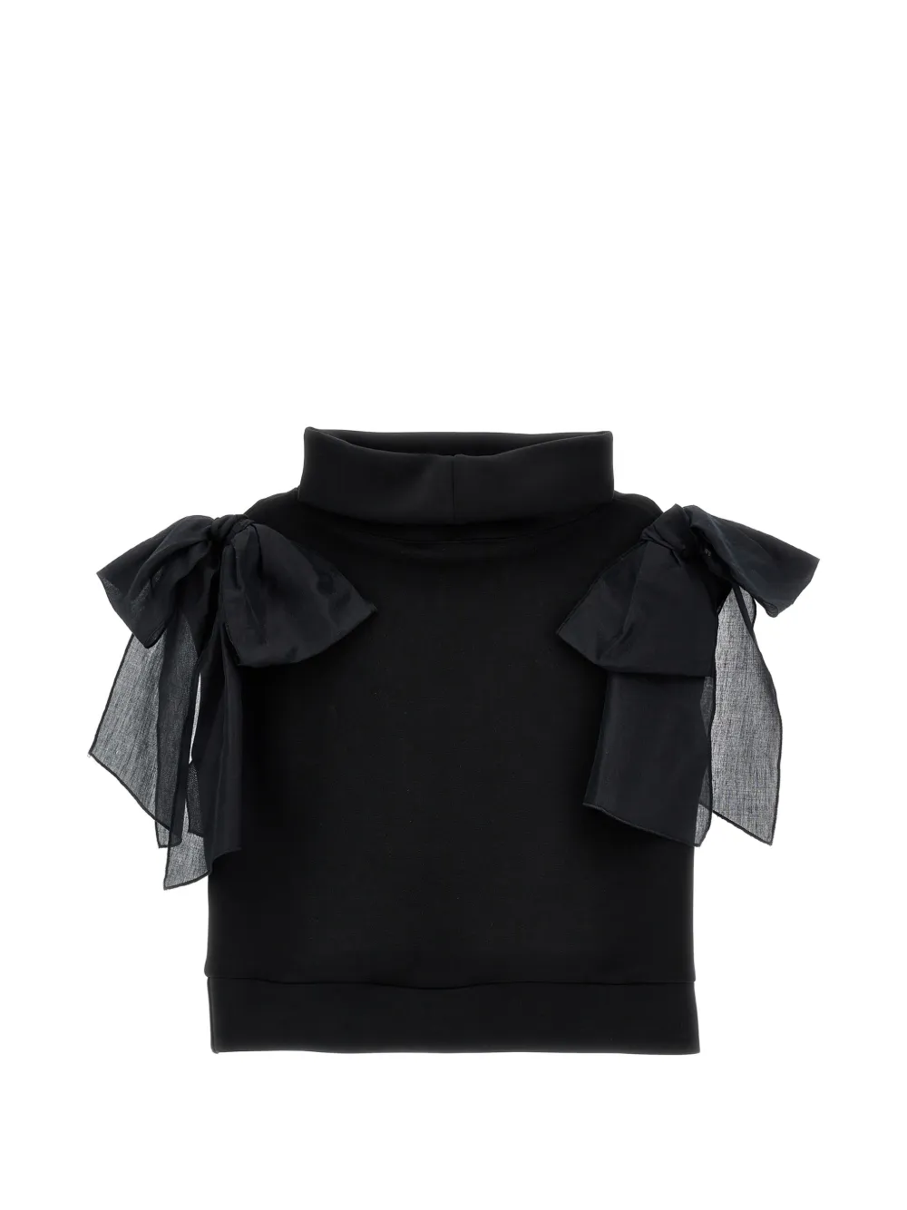 Philosophy Di Lorenzo Serafini Kids Mouwloze top met strikdetail Zwart