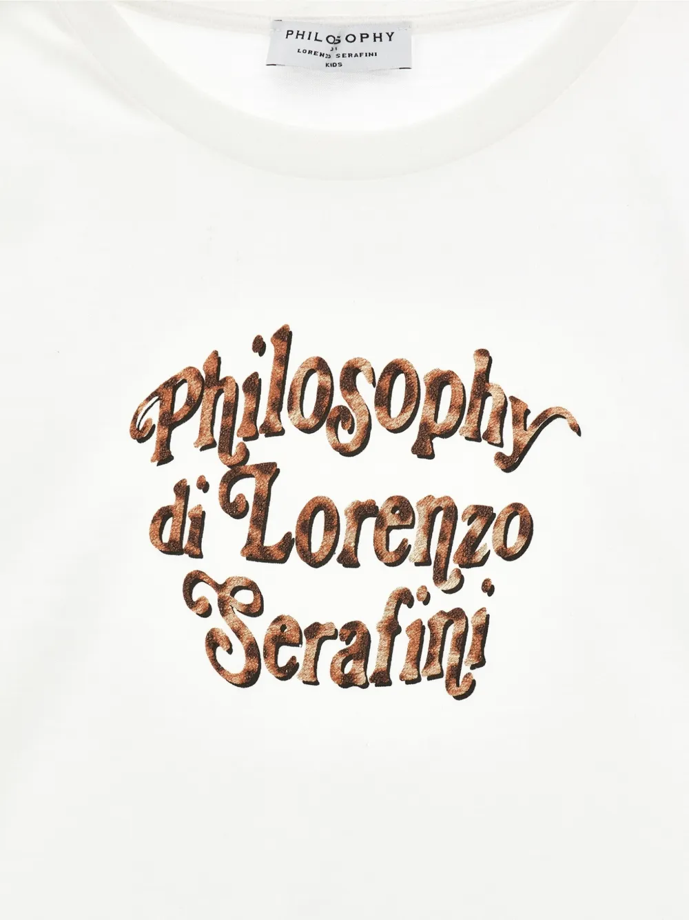 Philosophy Di Lorenzo Serafini Kids T-shirt met logoprint Wit