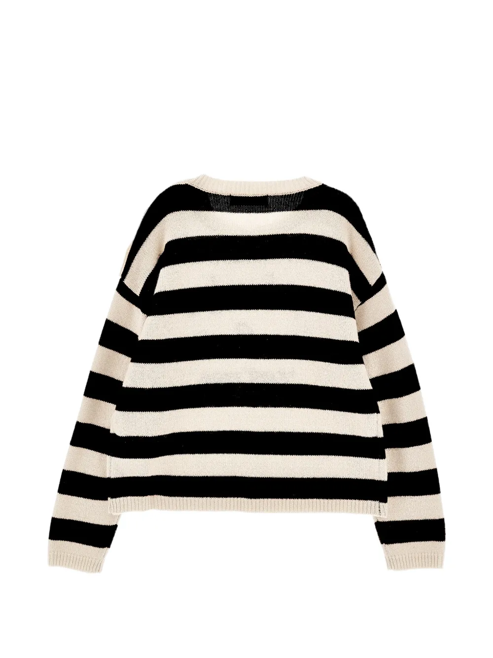 Philosophy Di Lorenzo Serafini Kids Gestreepte trui met geborduurd logo Beige