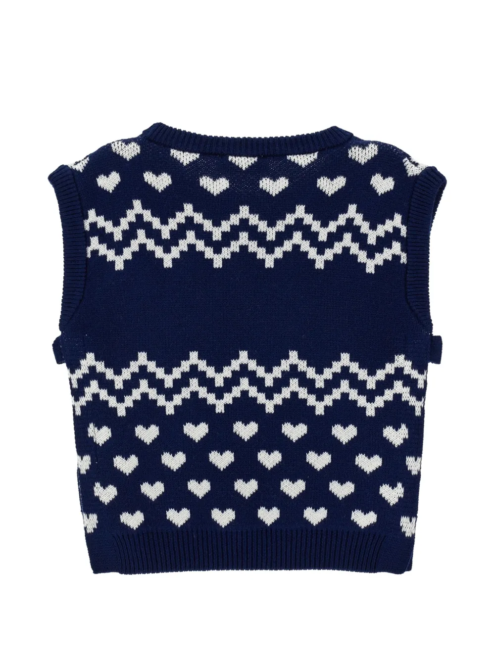 Philosophy Di Lorenzo Serafini Kids Intarsia trui met hartpatroon Blauw