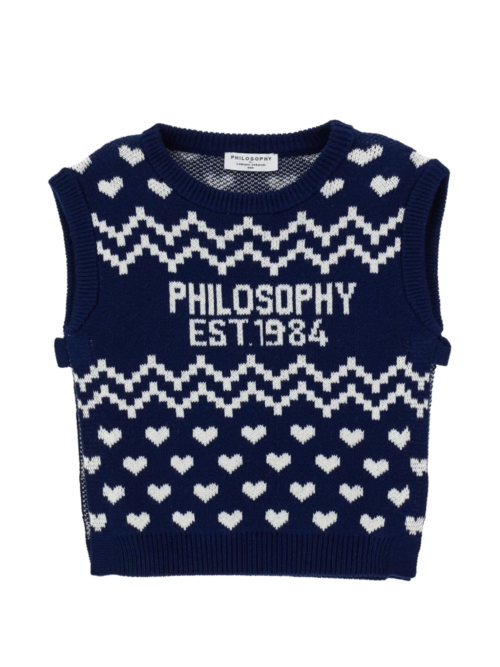 Philosophy Di Lorenzo Serafini Kids Maglione con intarsio - Blu