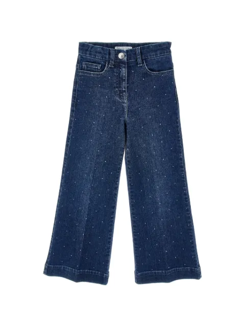 Philosophy Di Lorenzo Serafini Kids jeans anchos con detalles de strass