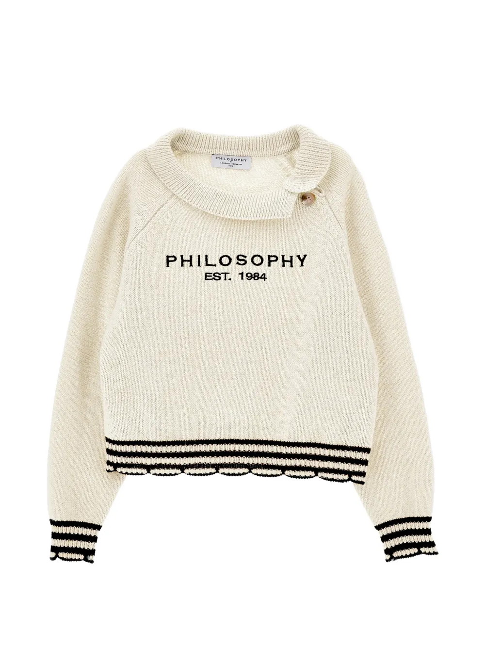 Philosophy Di Lorenzo Serafini Kids Maglione a righe - Toni neutri
