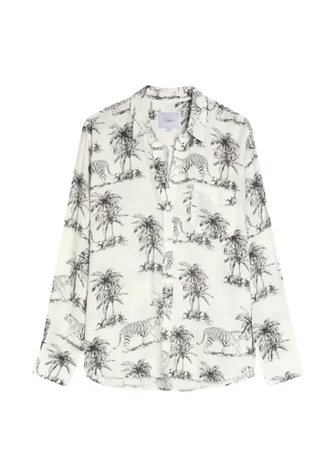Rails Charli tiger-print chest-pocket shirt