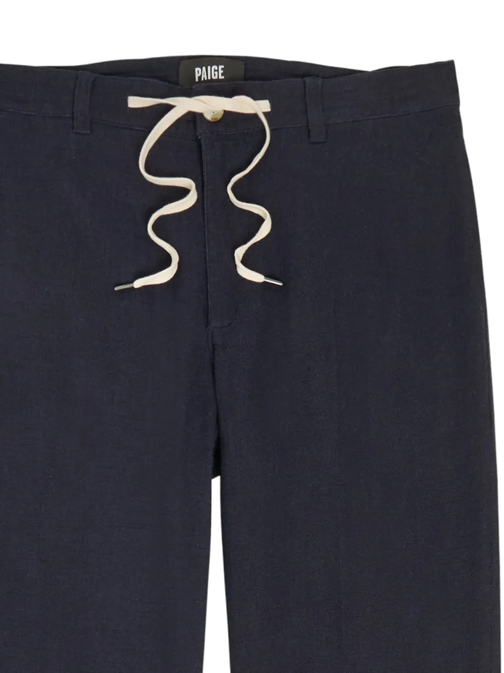 PAIGE Straight broek met trekkoord Blauw