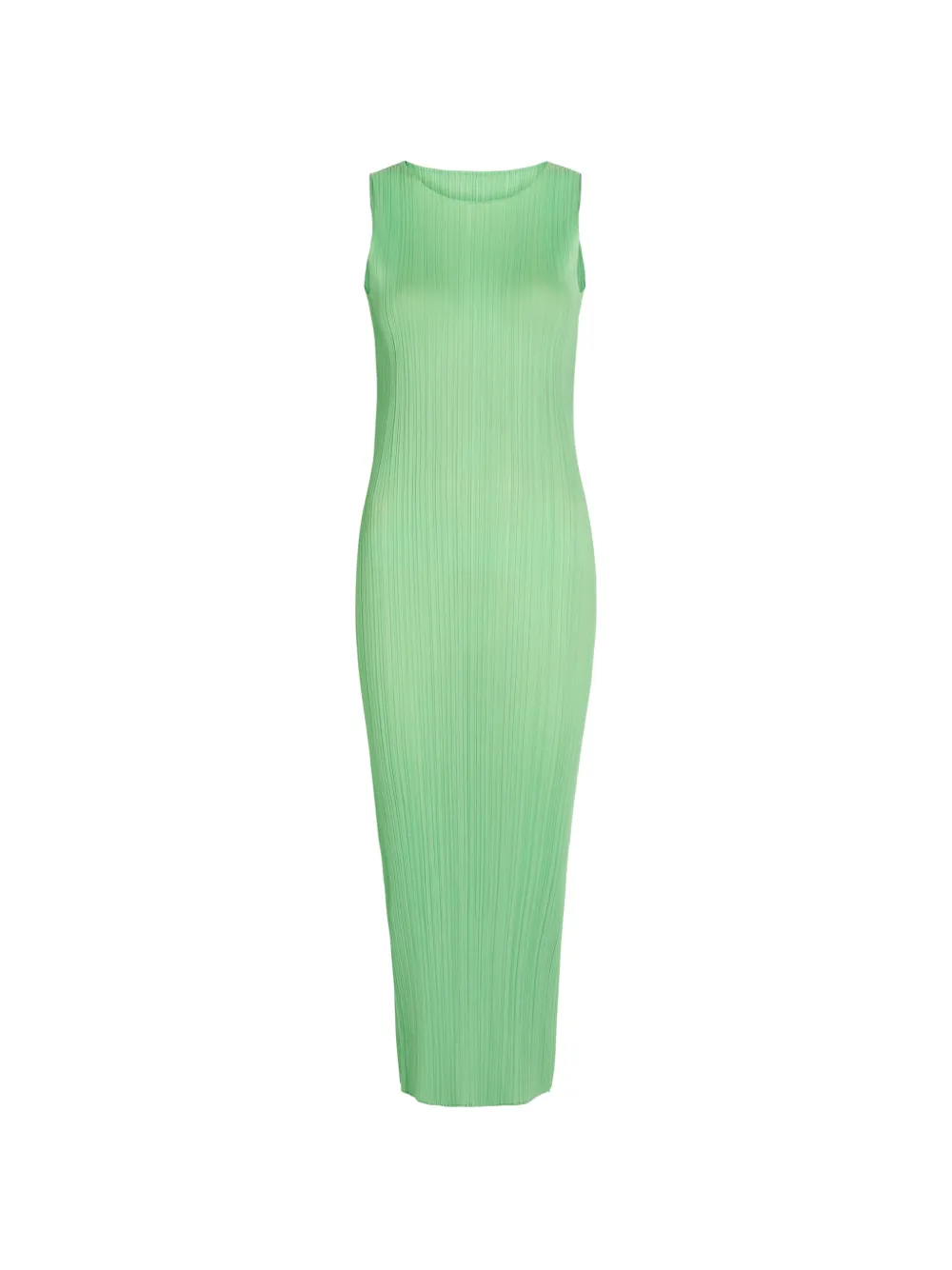 Issey Miyake Pleats Please sleeveless maxi dress - Verde
