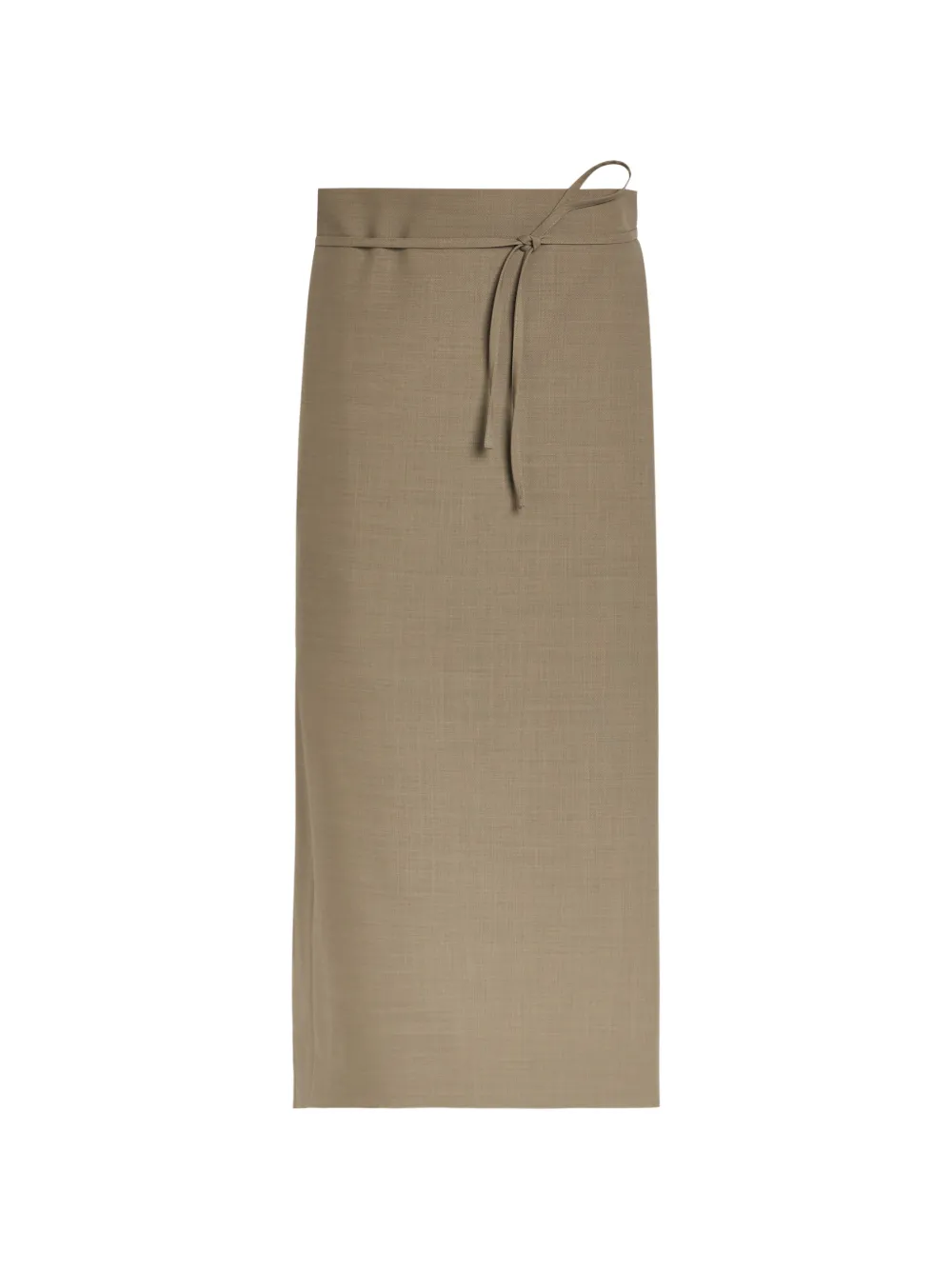 CALVIN KLEIN COLLECTION tie-fastening midi skirt - Marrone
