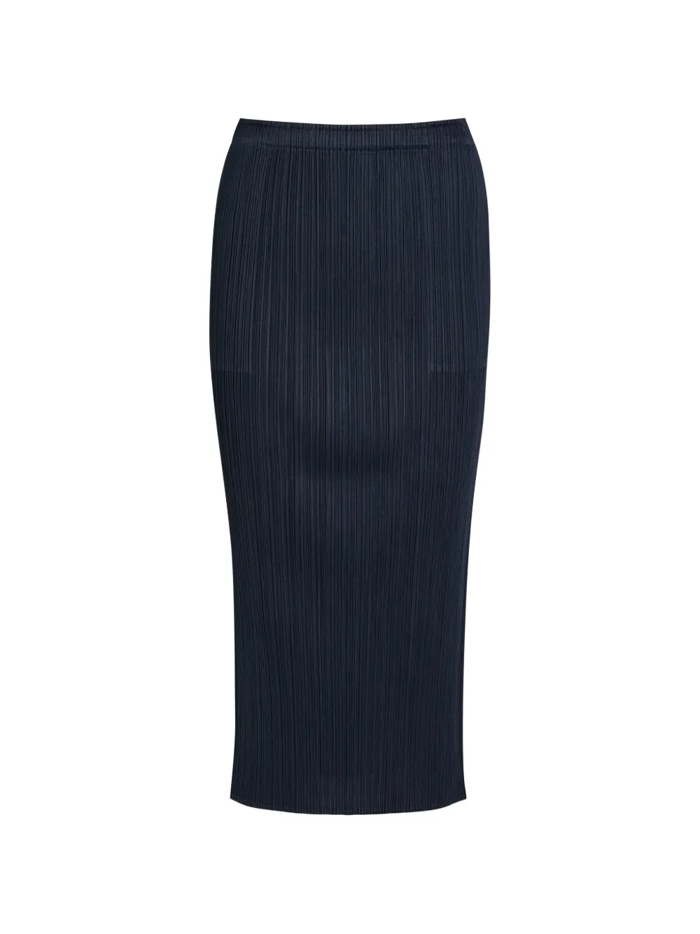 Issey Miyake pleated midi skirt - Blau