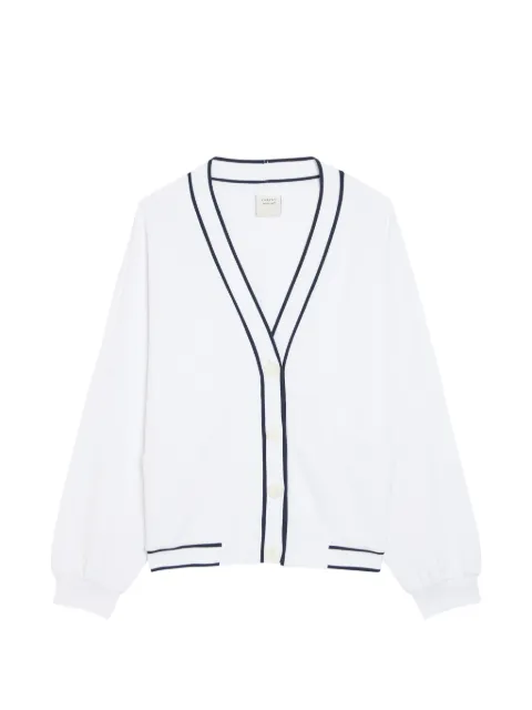 Varley DoubleSoft contrast-trim cardigan