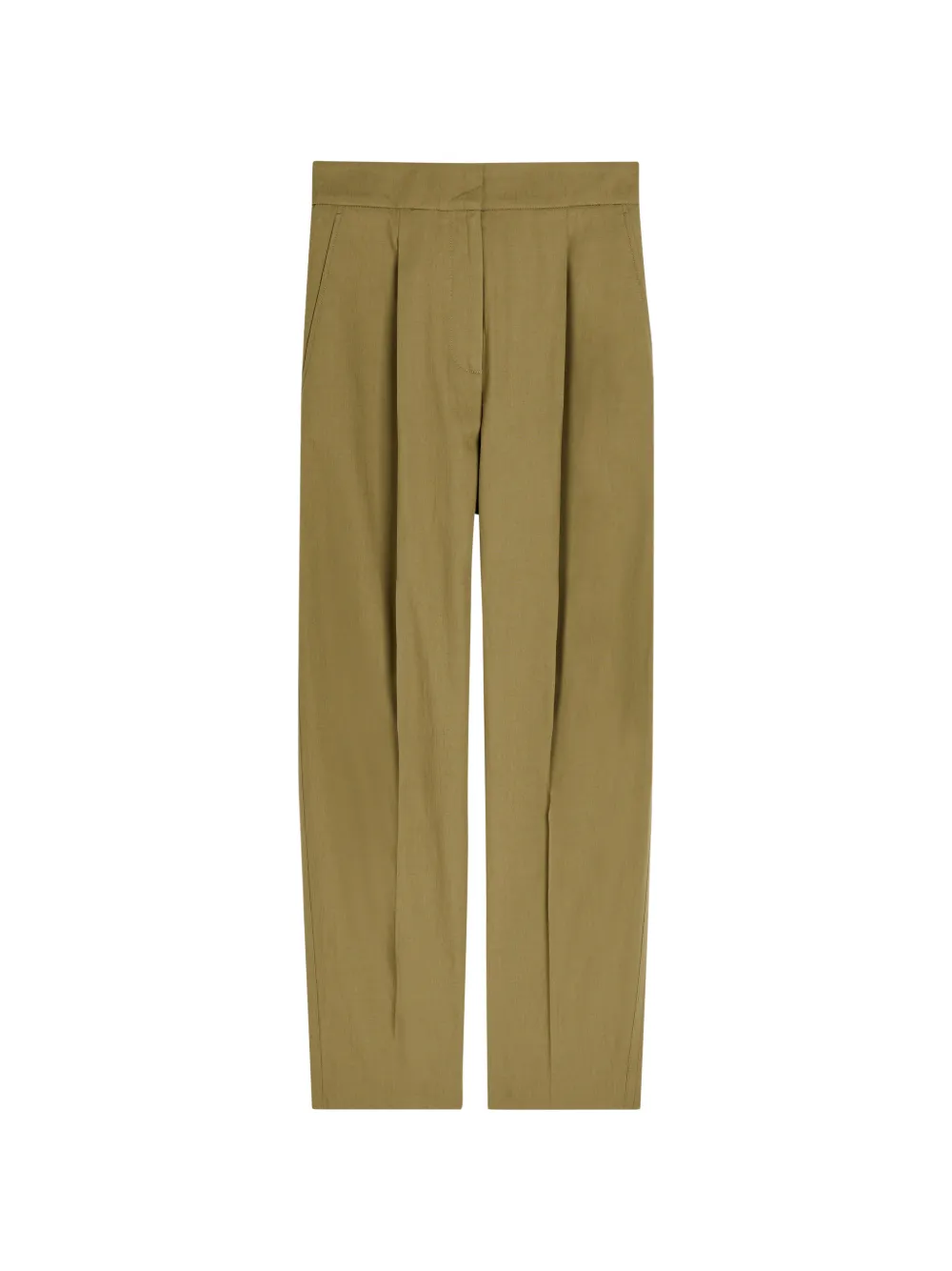 JOSEPH Paver pleated straight-leg trousers - Verde
