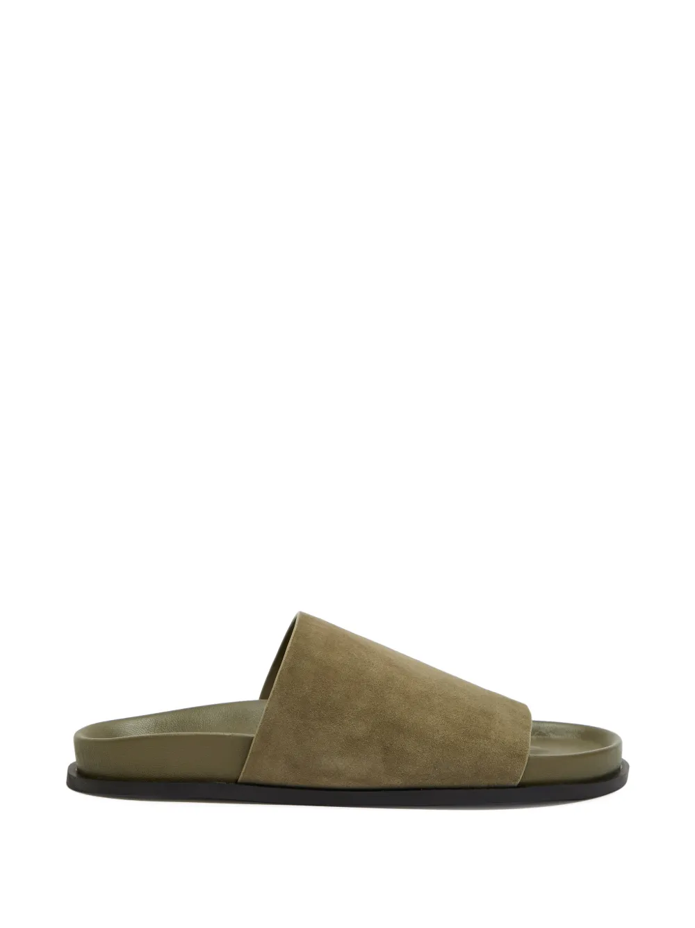 A.EMERY Luca suède slip-on sandalen Groen