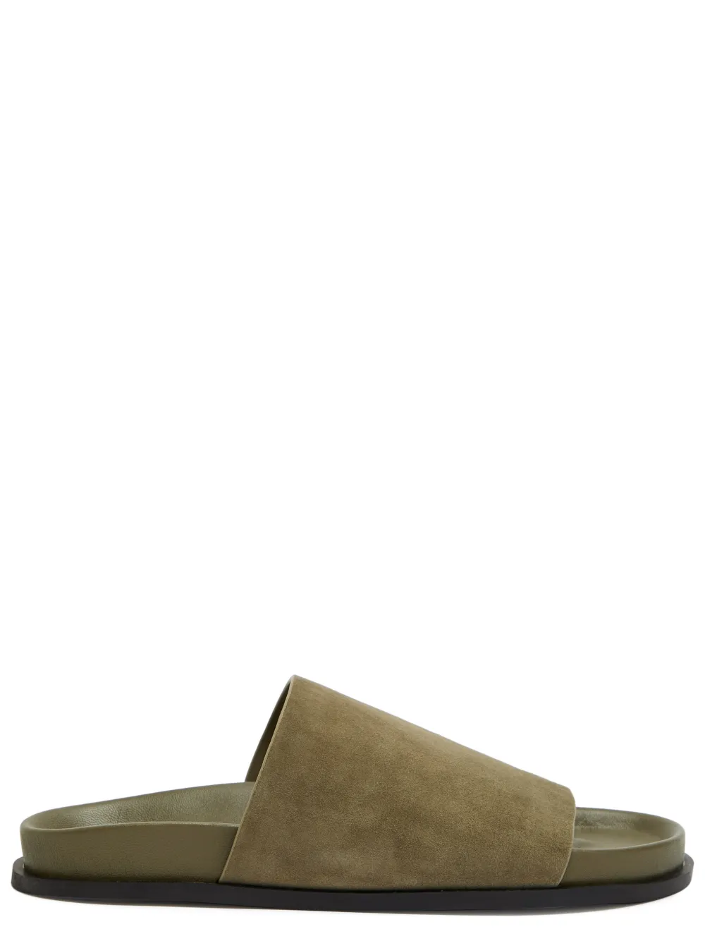 A.EMERY Luca suède slip-on sandalen Groen