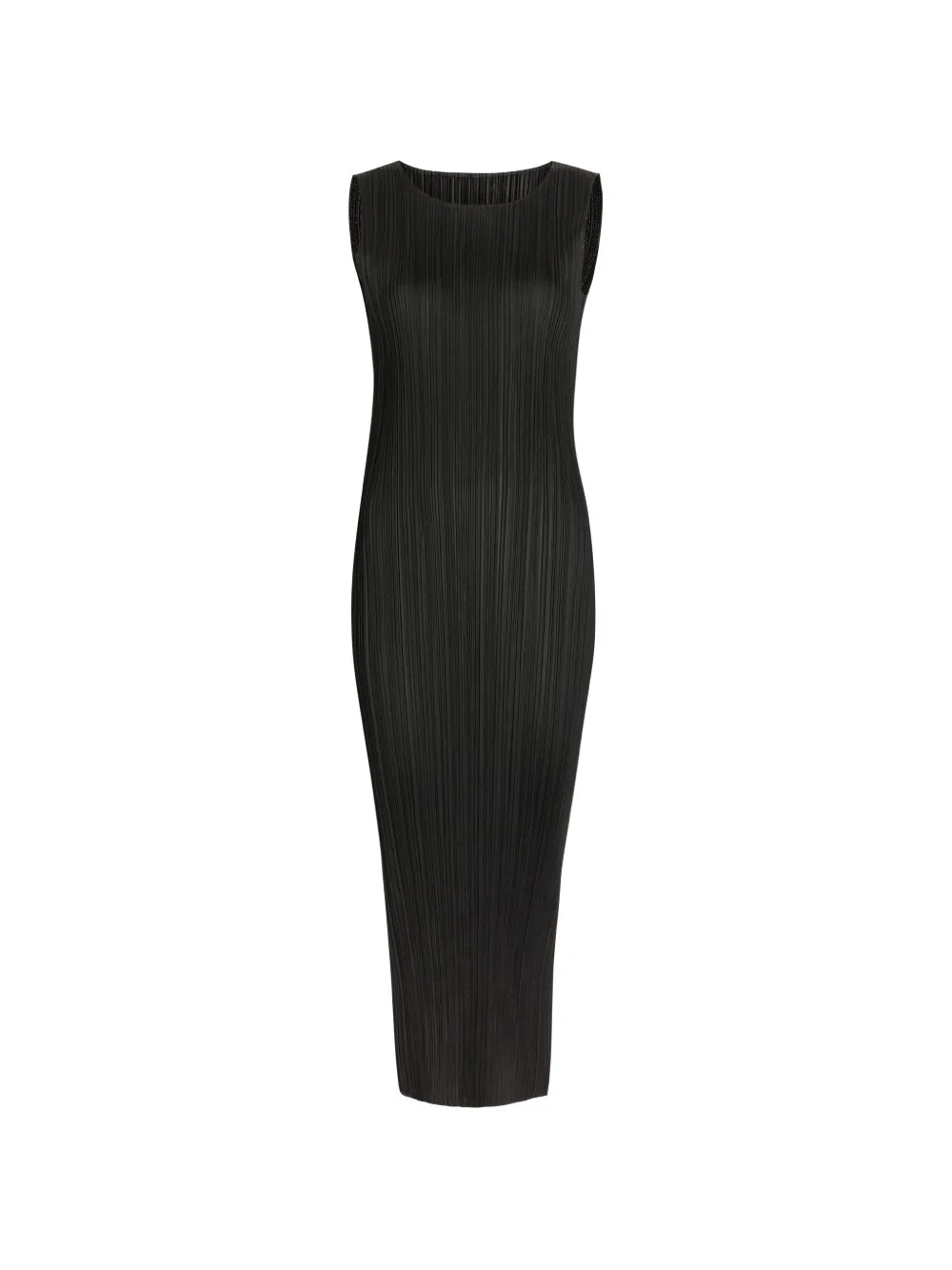 Pleats Please Issey Miyake sleeveless midi dress - Nero