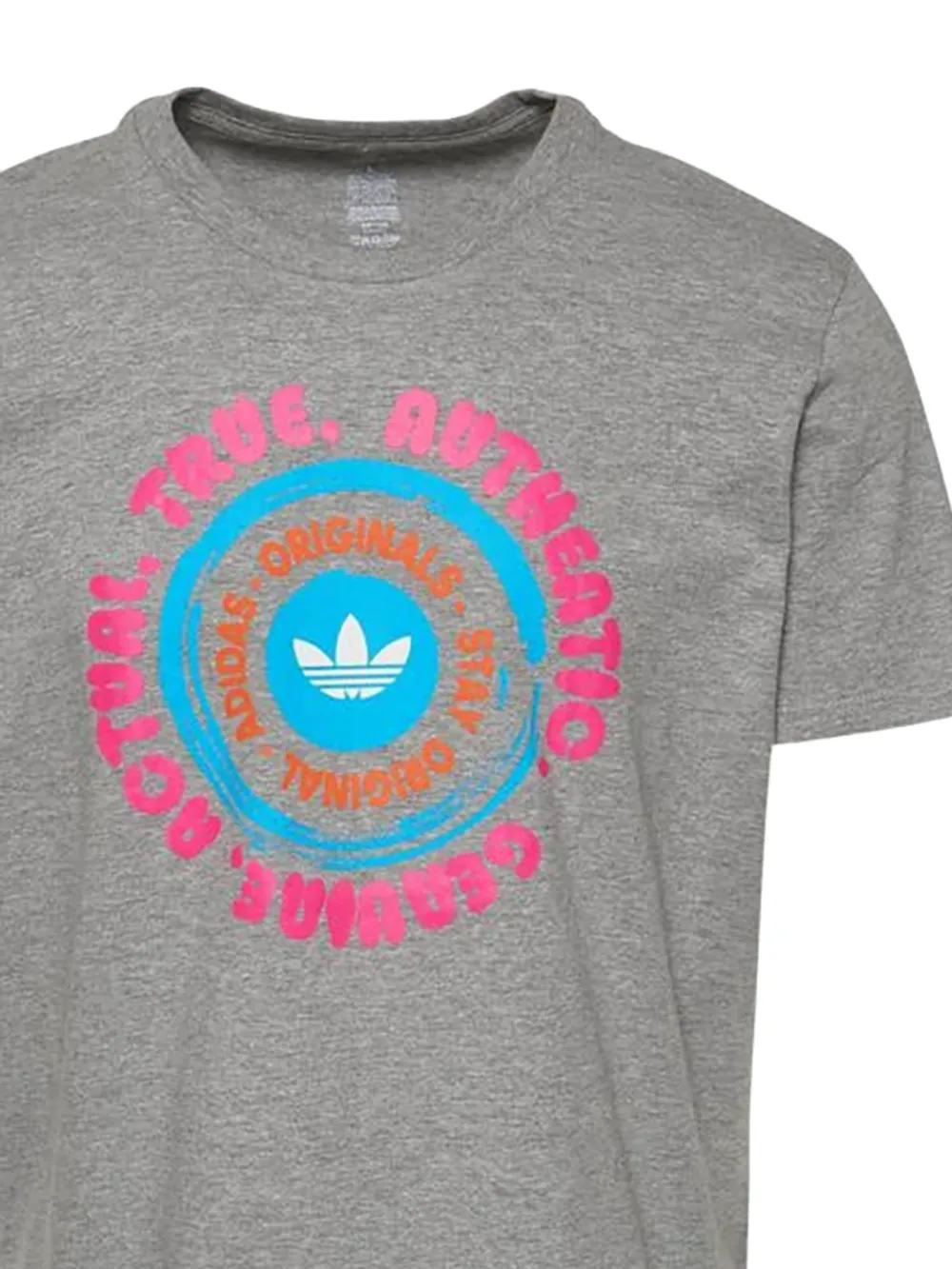 adidas Originals logo-print T-shirt Grijs