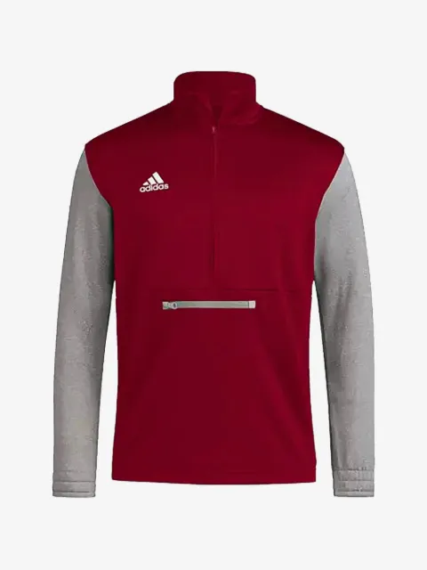 adidas veste à logo imprimé et col zippé