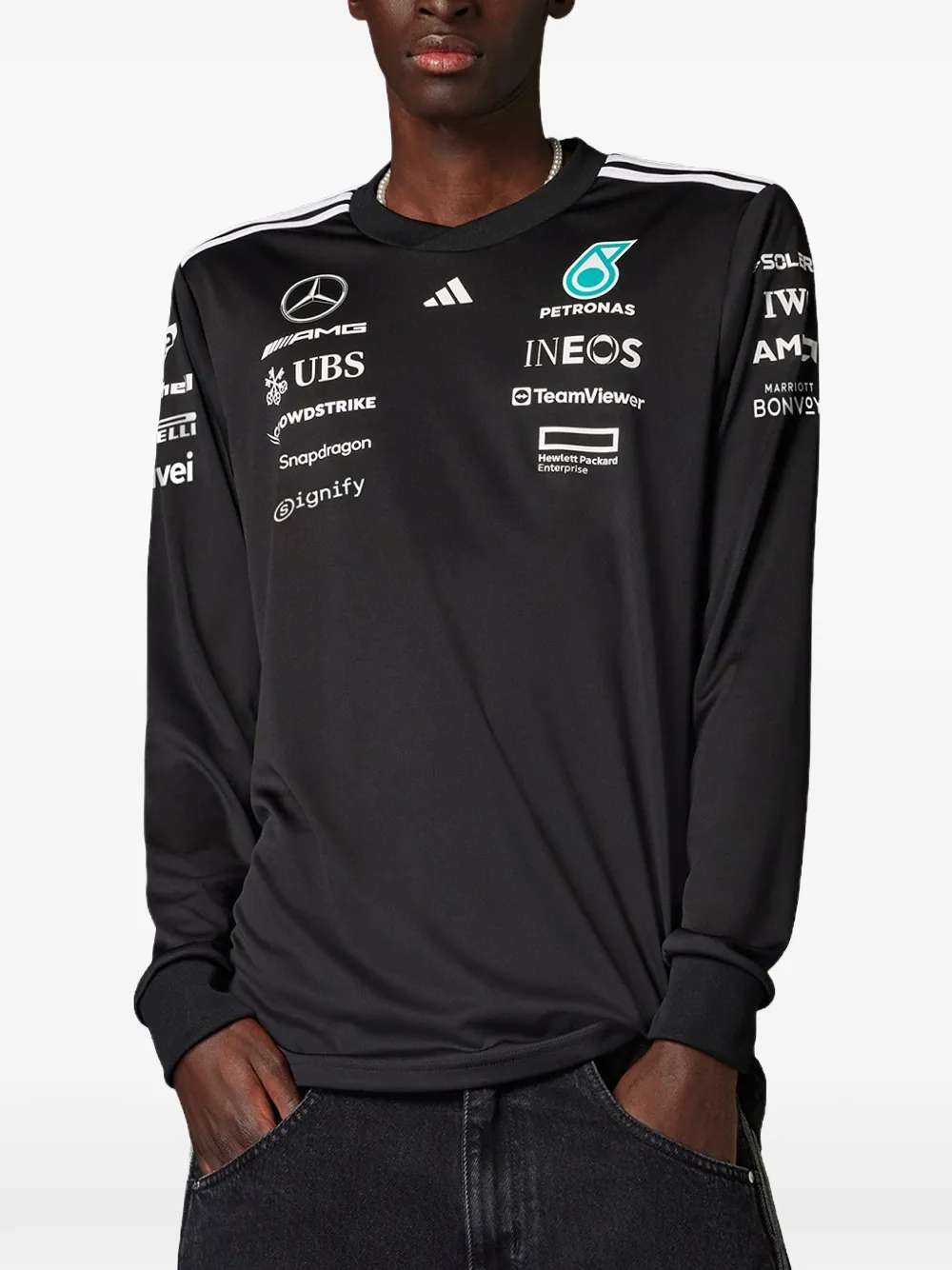 adidas AMG Petronas Formula One Team Driver T-shirt Zwart