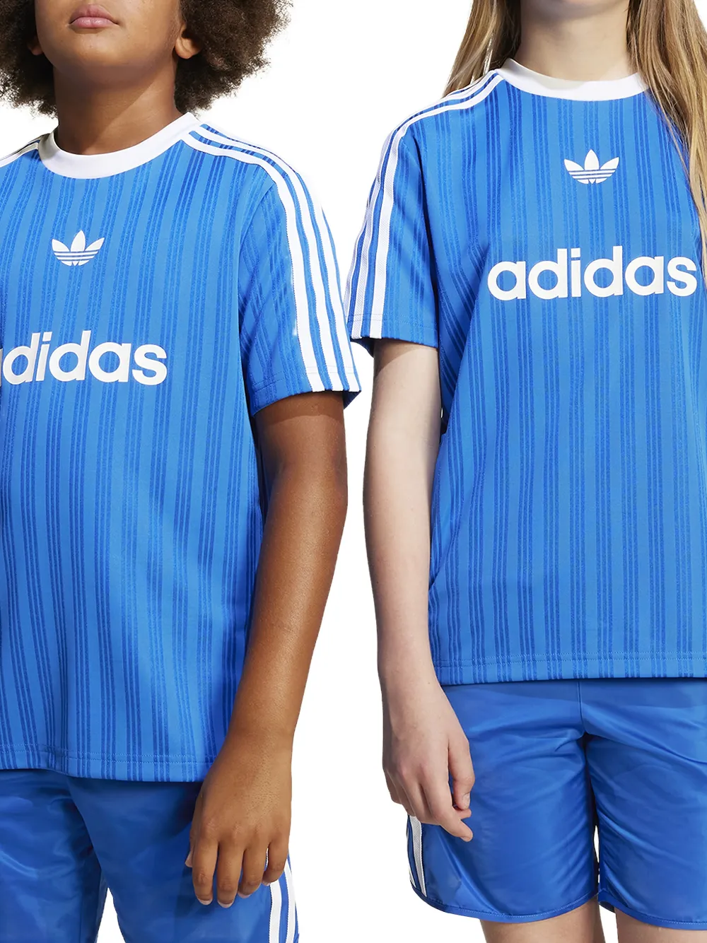 adidas Kids Adicolor gestreept T-shirt Blauw