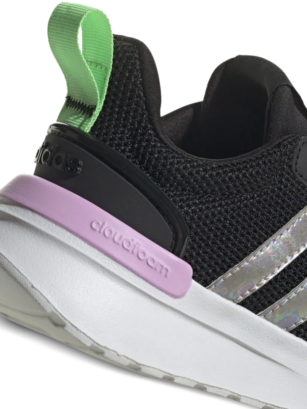 adidas Kids Racer TR21K "Core Black Beam Green" sneakers Zwart