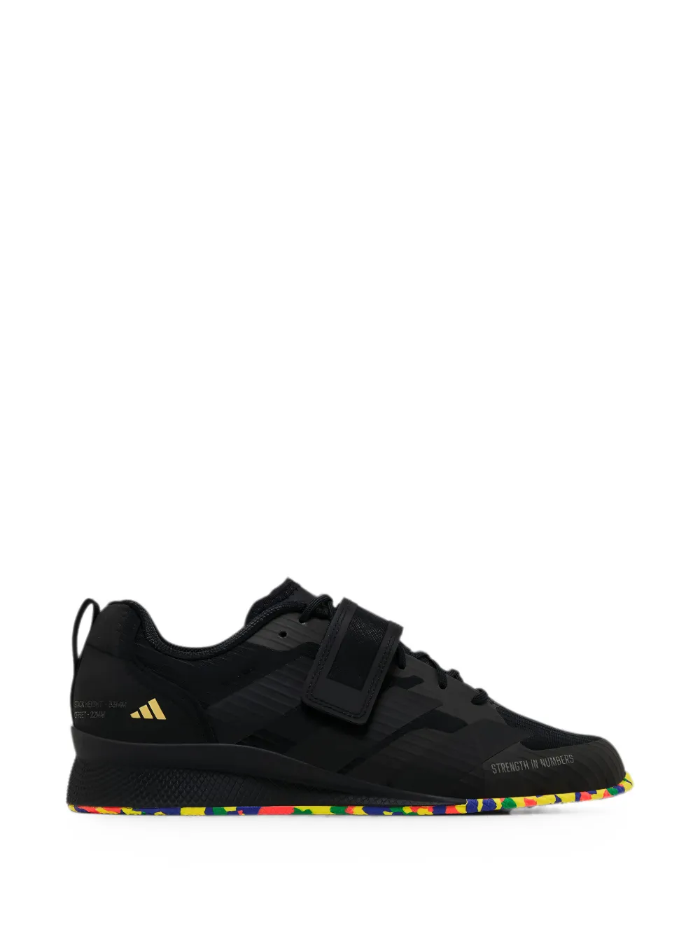 adidas Adipower 3 "Core Black/Gold Metallic" sneakers - Schwarz