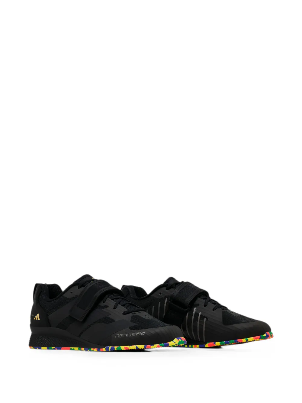 adidas Adipower 3 "Core Black Gold Metallic" sneakers Zwart