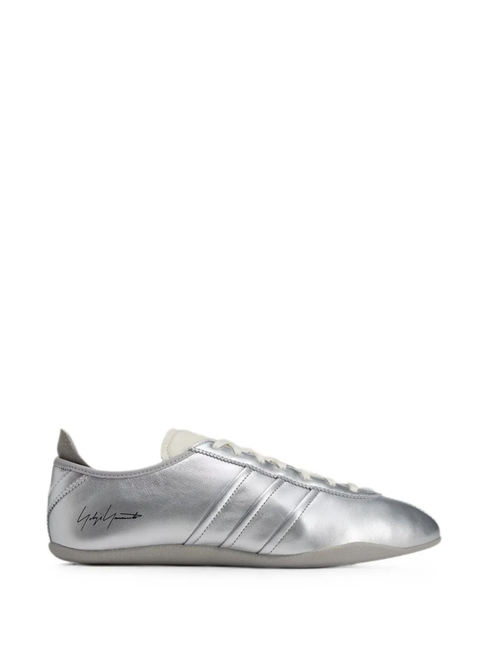 adidas Y-3 Tokyo metallic-leather sneakers - Silber