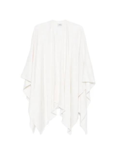 FENDI monogram-jacquard fringed poncho