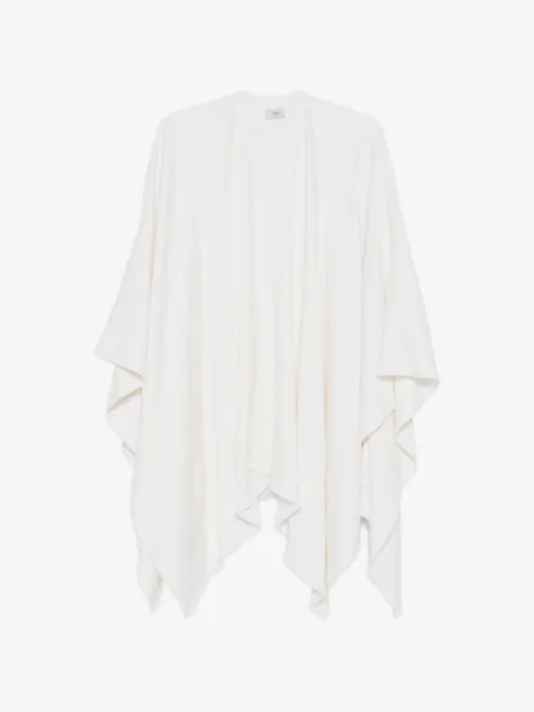 FENDI poncho con dobladillo deshilachado