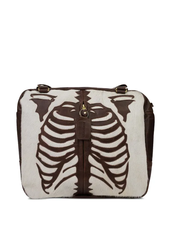 Aimé Leon Dore Vanson Skeleton-patch Shoulder Bag in Brown